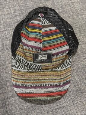 Beautiful Giant Multicolor Striped Trucker Hat